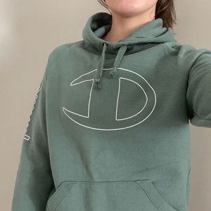 Champion hoodie, olive green